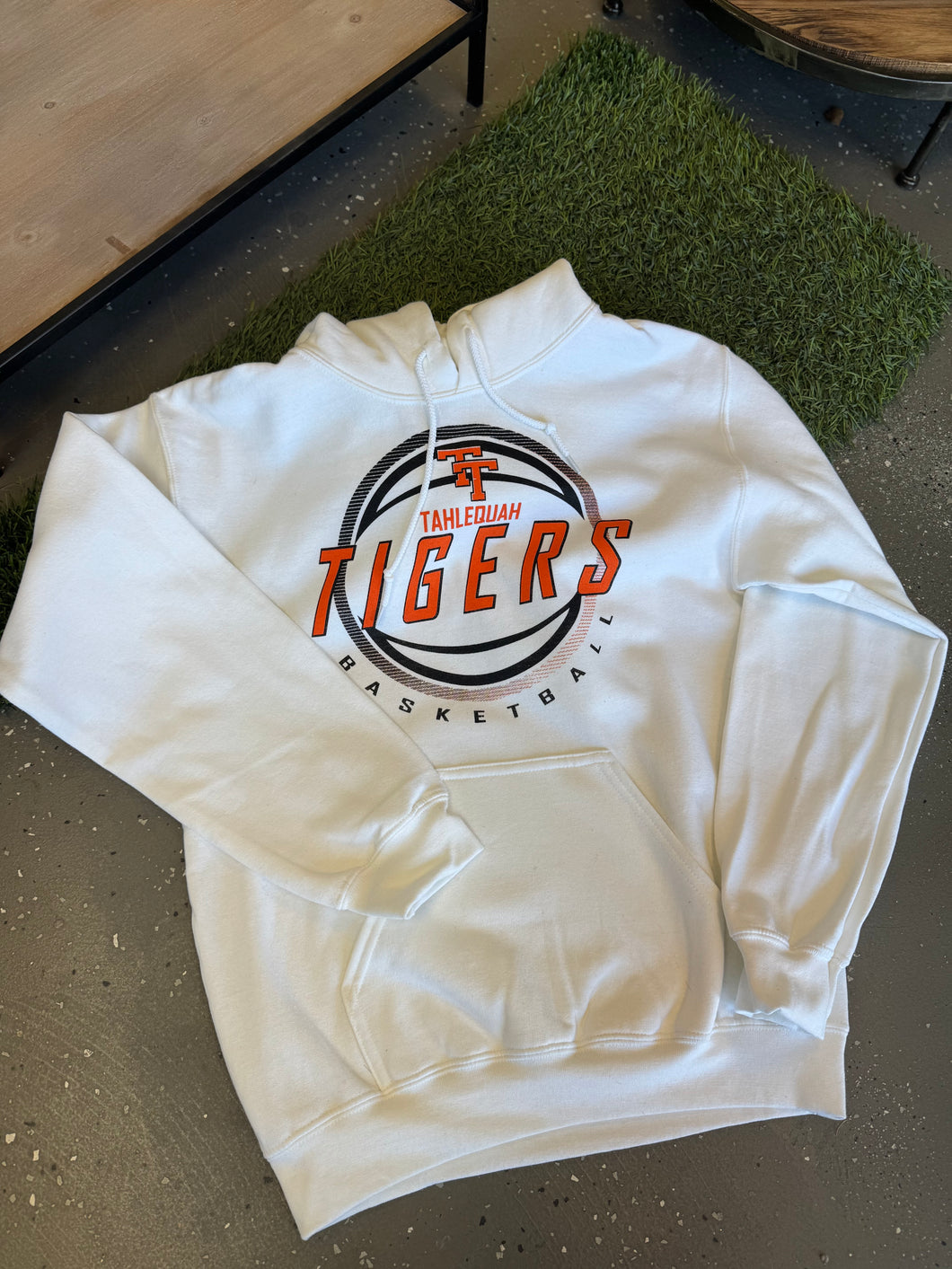 TT Basketball White Hoodie