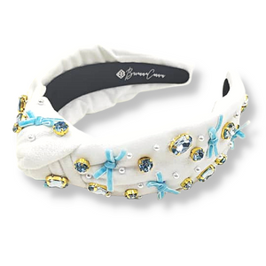 IT’S A BOY - BLUE BOW HEADBAND