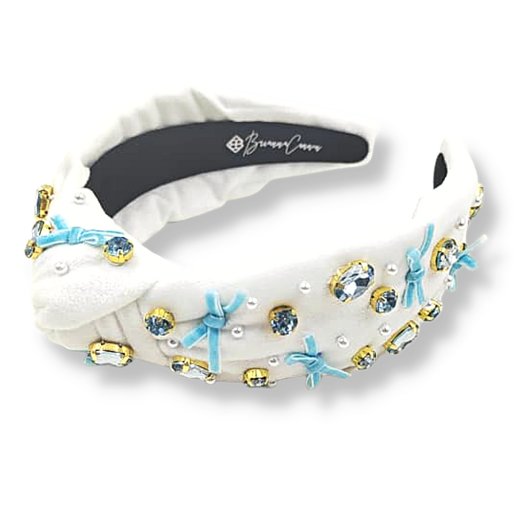 IT’S A BOY - BLUE BOW HEADBAND