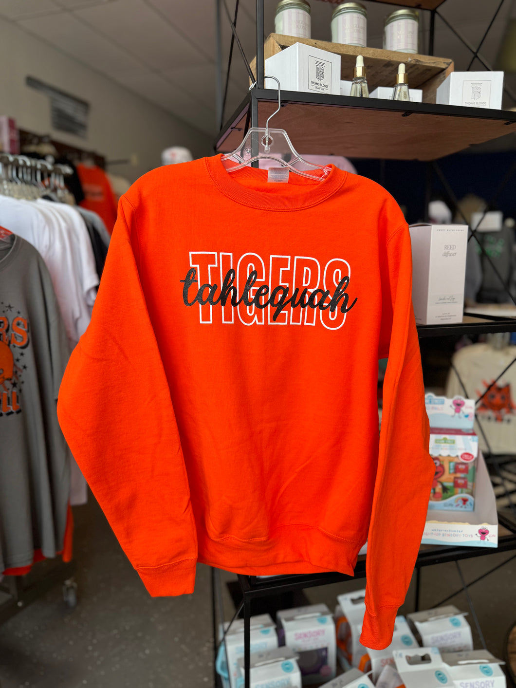 Orange Tahlequah Tigers Sweatshirt