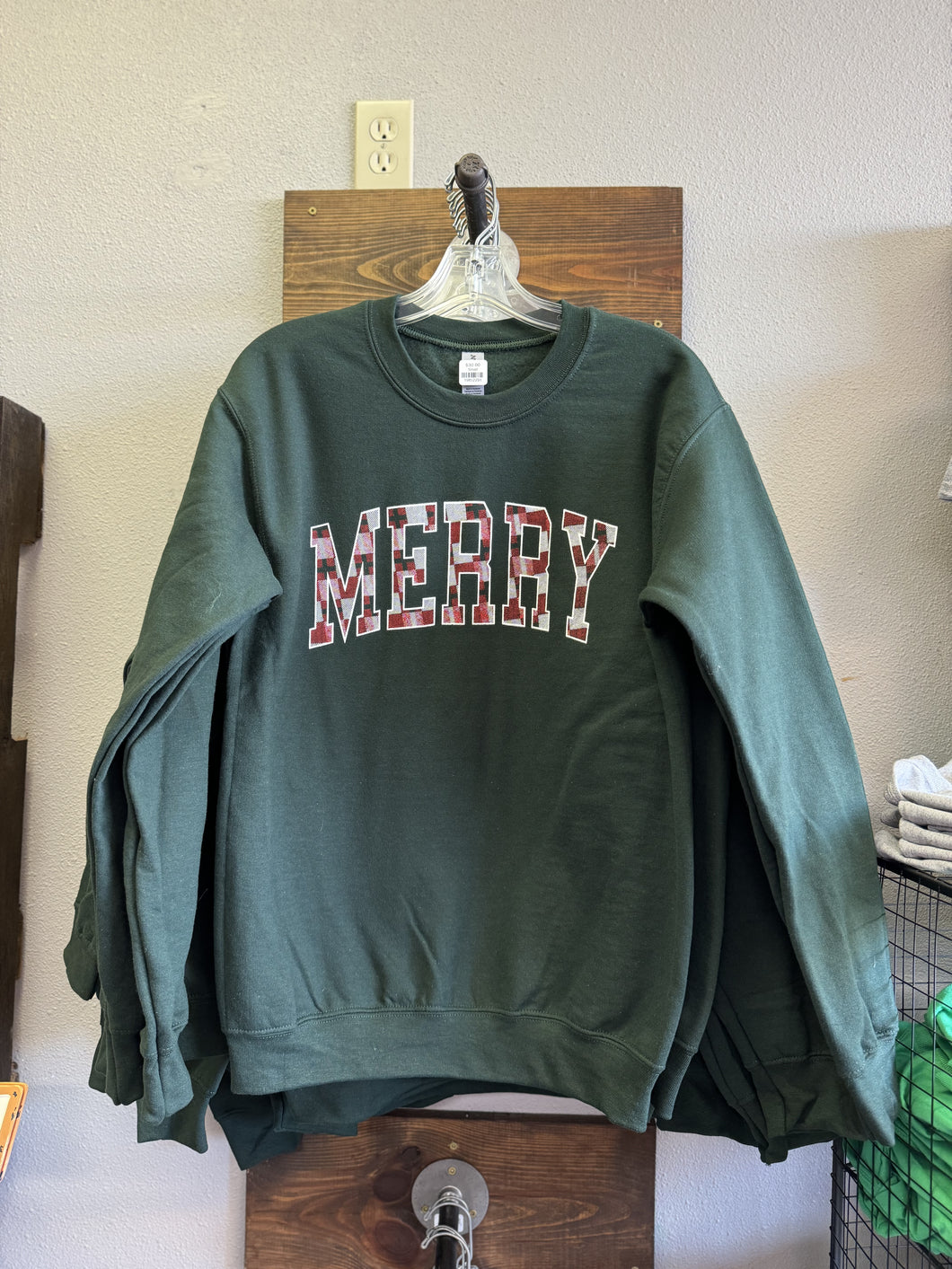 TT Plaid Merry Sweatshirt