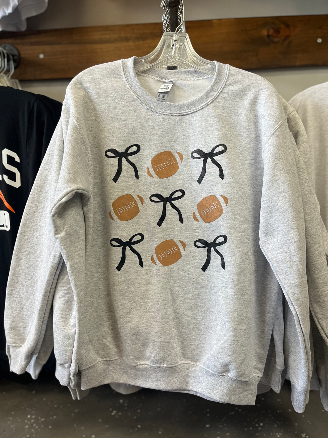 TT Footballs and Bows Sweatshirt