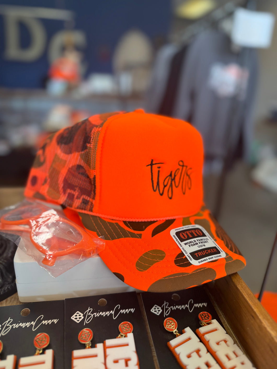 Orange Camo Tigers Cap