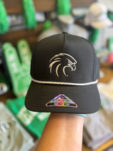 Load image into Gallery viewer, Riverhawks Black Rope Cap
