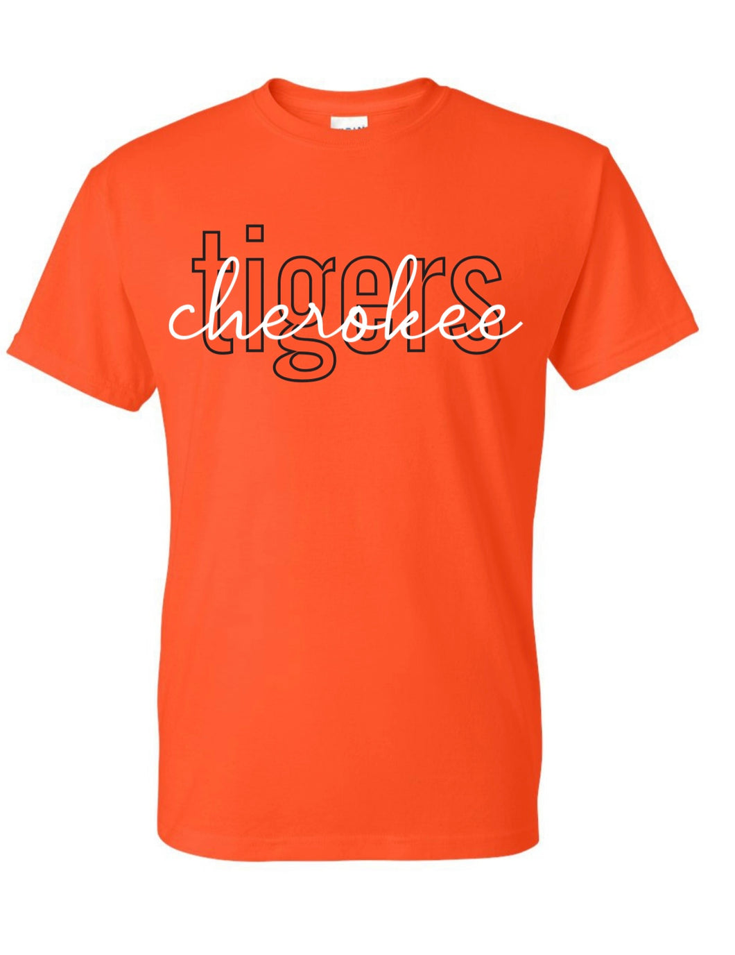 Cherokee Tigers Pre-Order- GILDAN ORANGE SHORT SLEEVE