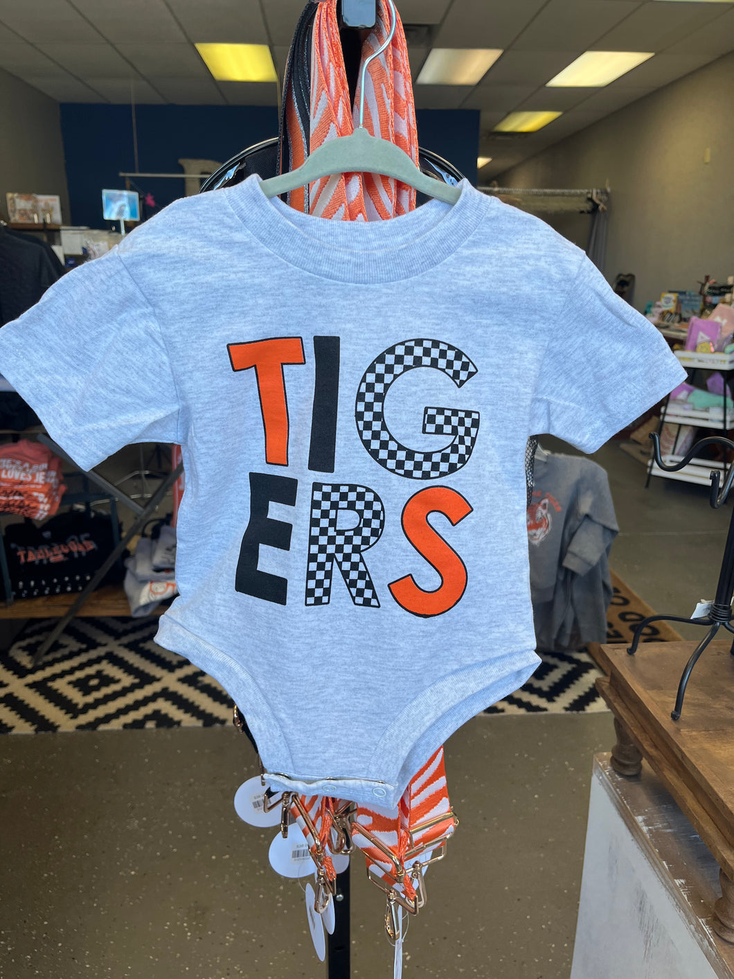 TT Checkered Tigers Onesies