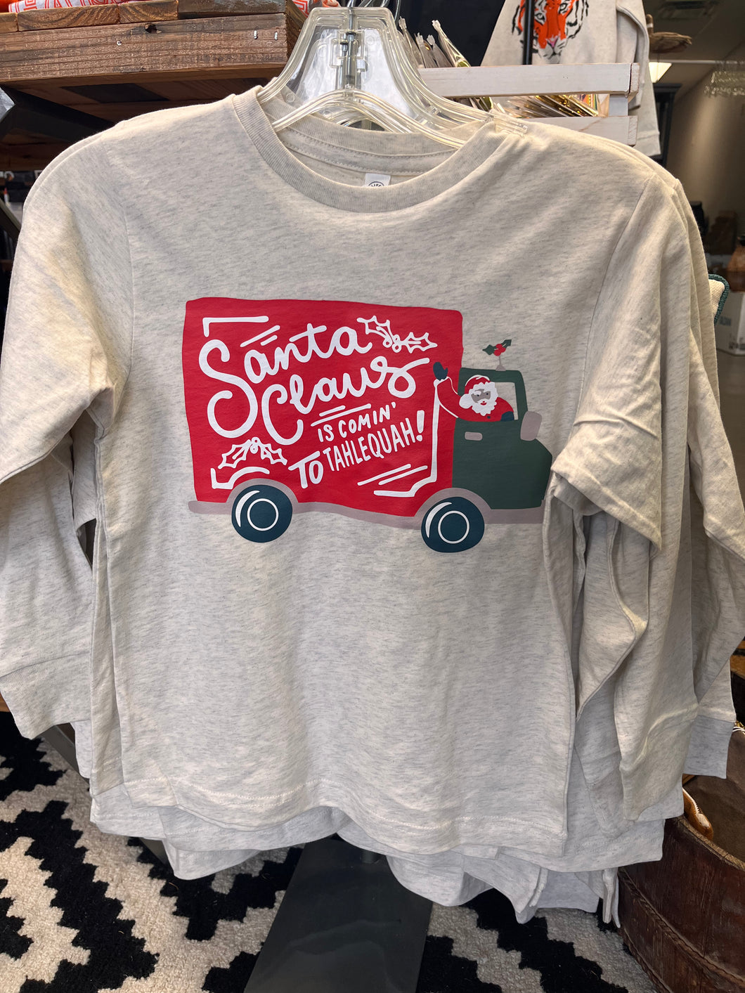 Santa is Coming to Tahlequah Youth Long Sleeve