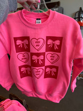 Load image into Gallery viewer, Bows &amp; Hearts Sweatshirt
