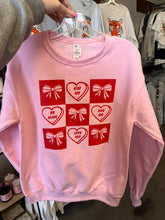 Load image into Gallery viewer, Bows &amp; Hearts Sweatshirt
