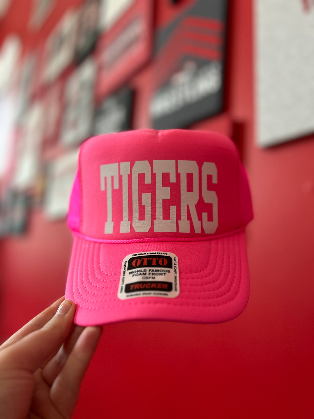 Pink Tigers Trucker Hat