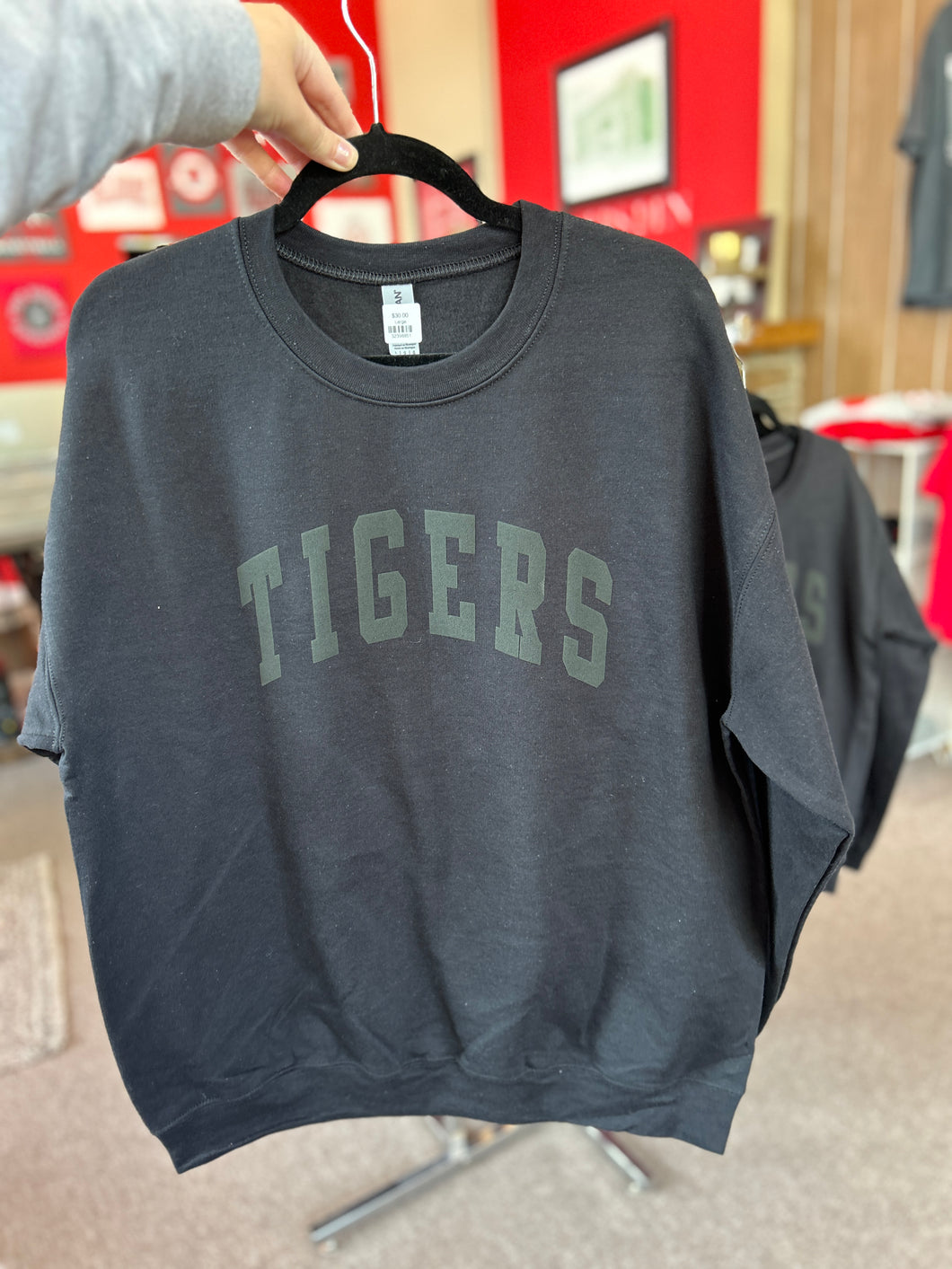 Black Tiger Puff Sweatshirt