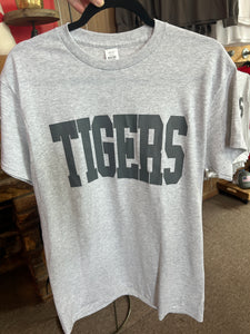 Tigers gray font T-shirt