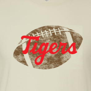 Tiger Football sweatshirt- cream