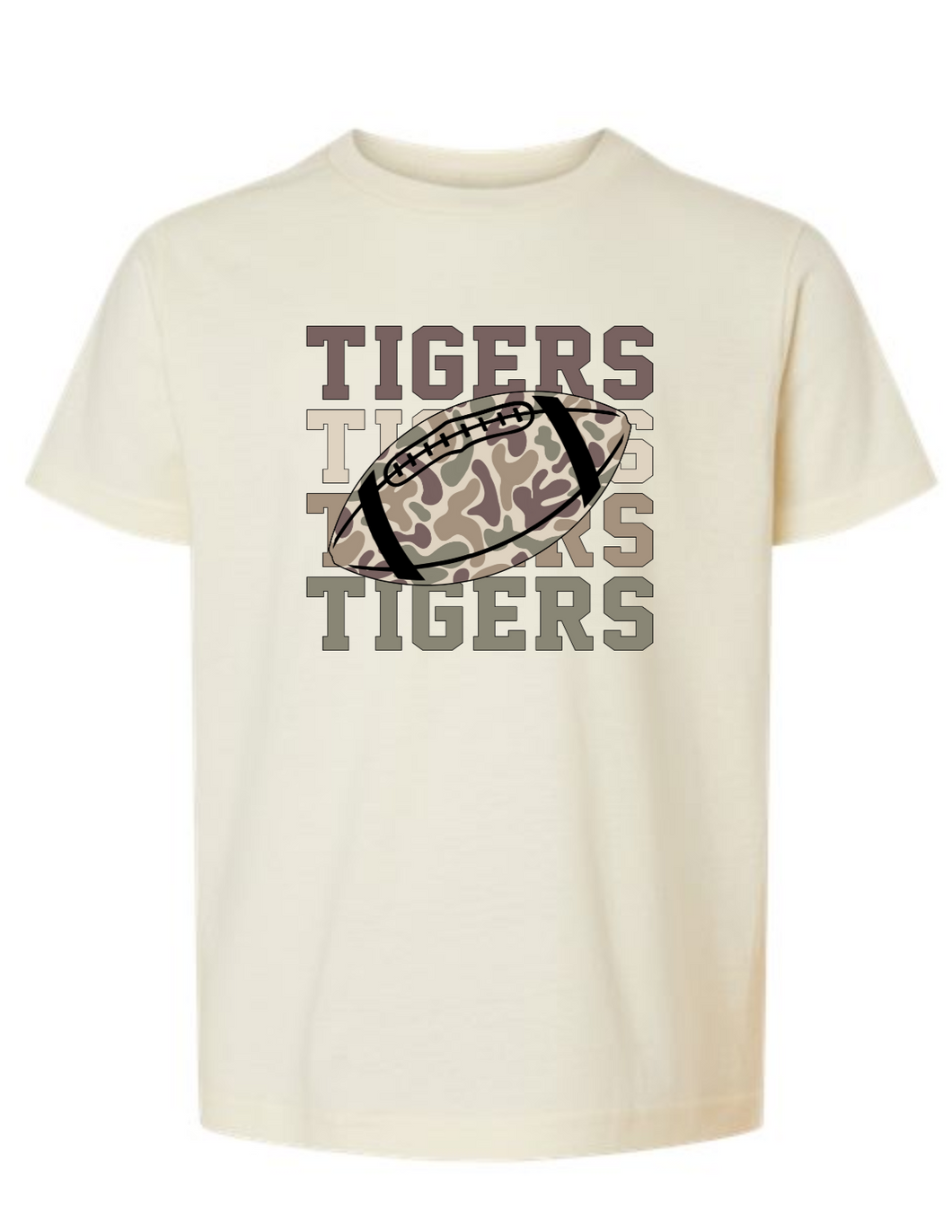 FTG Camo football T-shirt