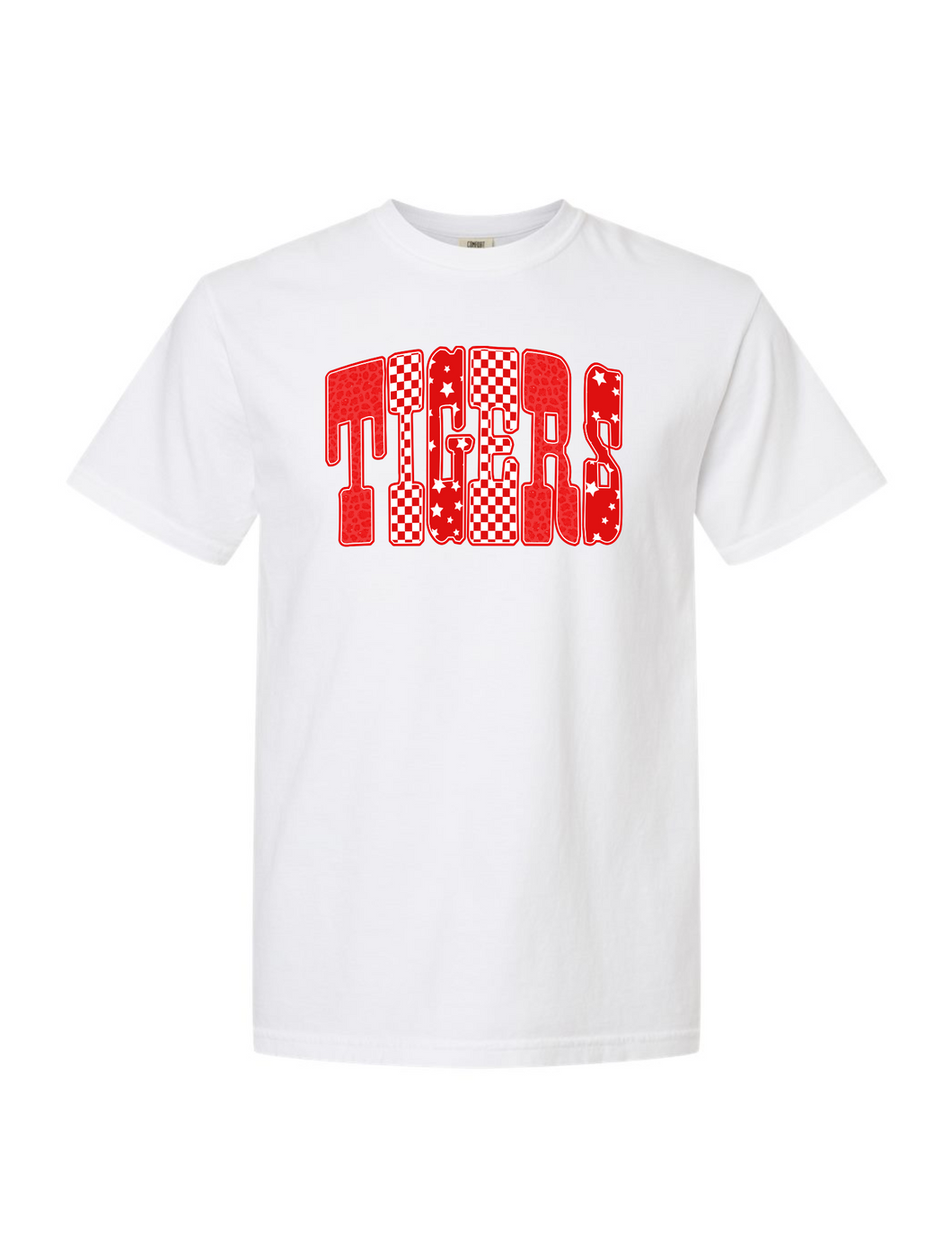 Tigers checkered star T-shirt
