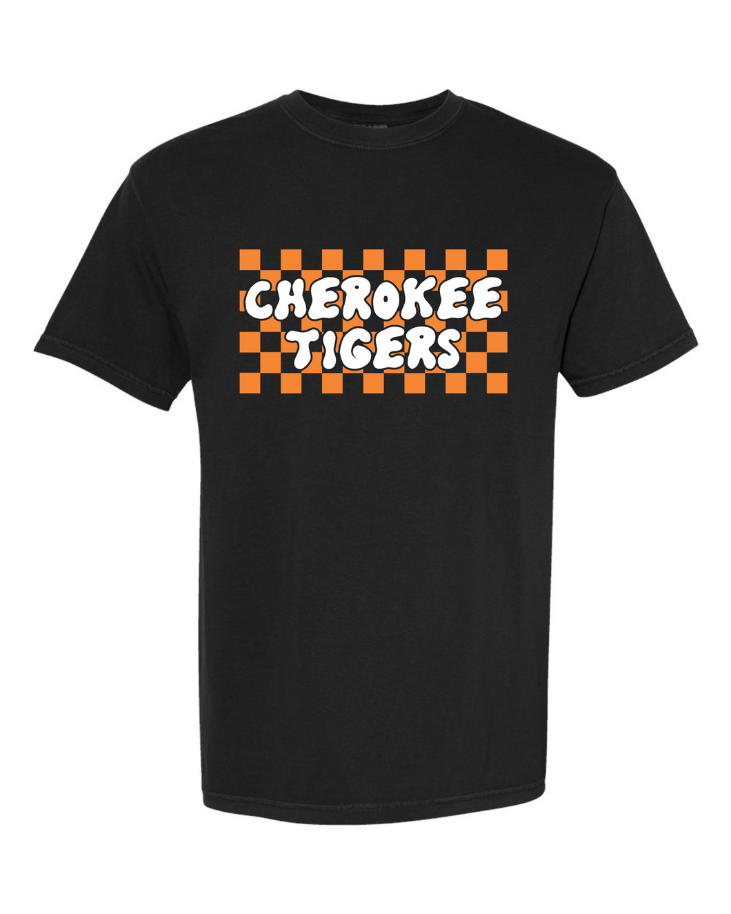 Cherokee Tigers Pre-Order- COMFORT COLORS BLACK SHORT SLEEVE