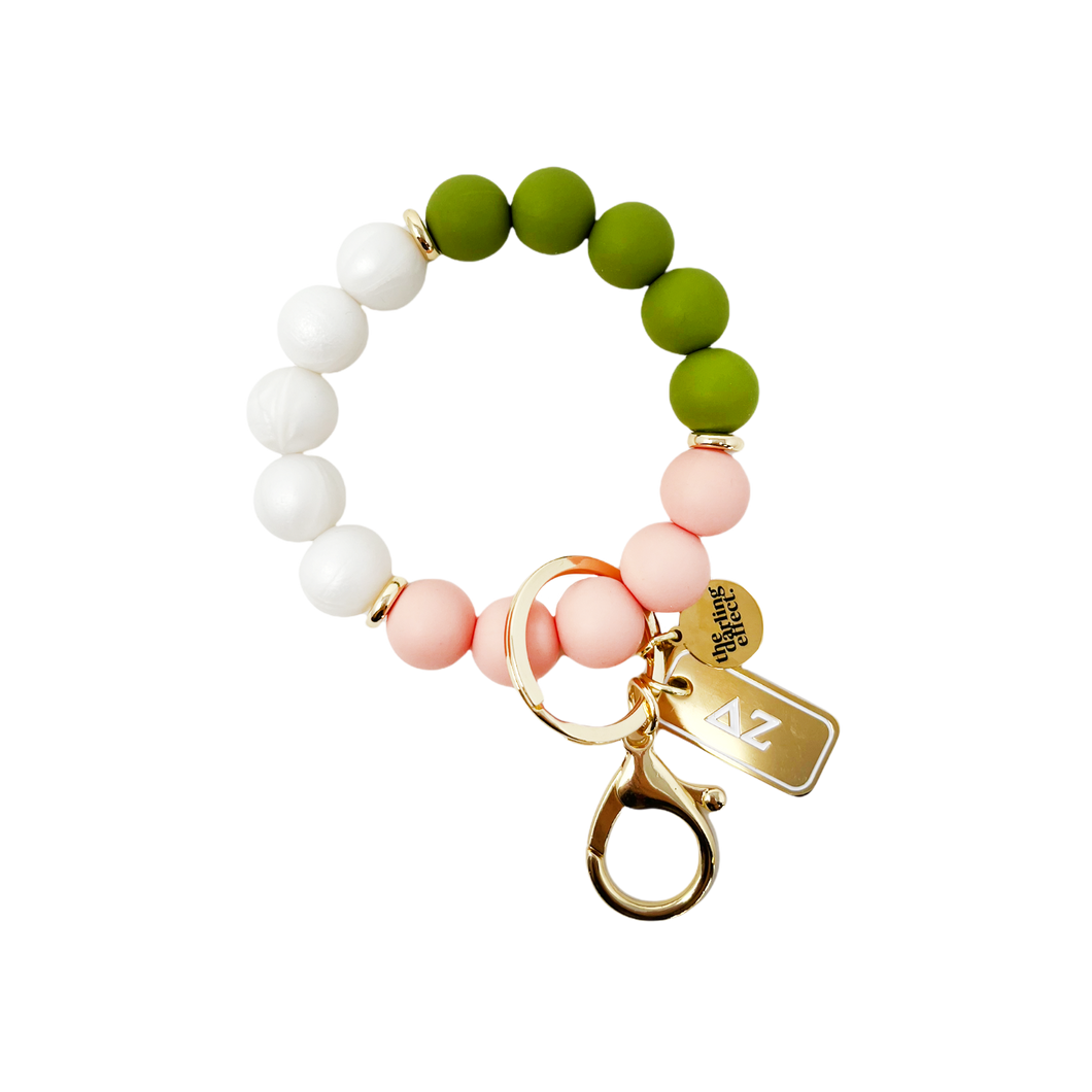 The Darling Effect - Delta Zeta - Hands-Free Beaded Keychain Wristlet