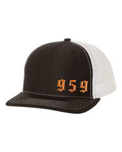 9-5-9  Black/White Snap Back