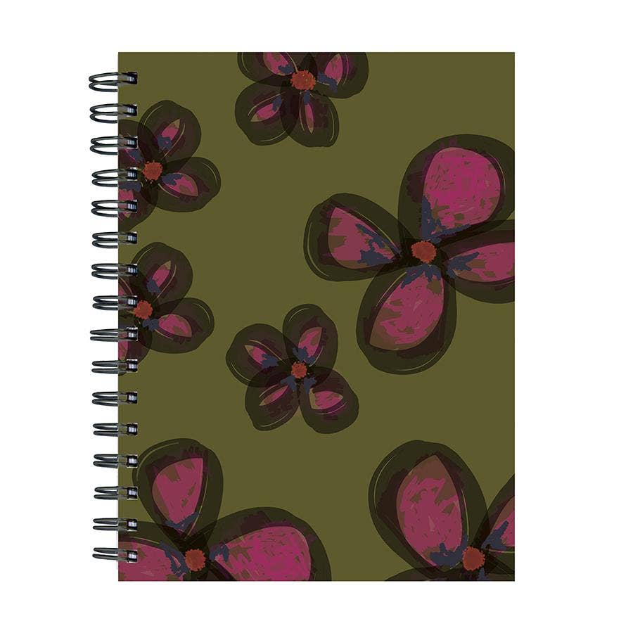 TF Publishing - Paper Goods - Painted Flowers Spiral Journal - BOLD MOVES COLLECTION