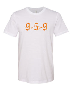 9-5-9  White Short Sleeve