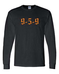 9-5-9  Black Long Sleeve