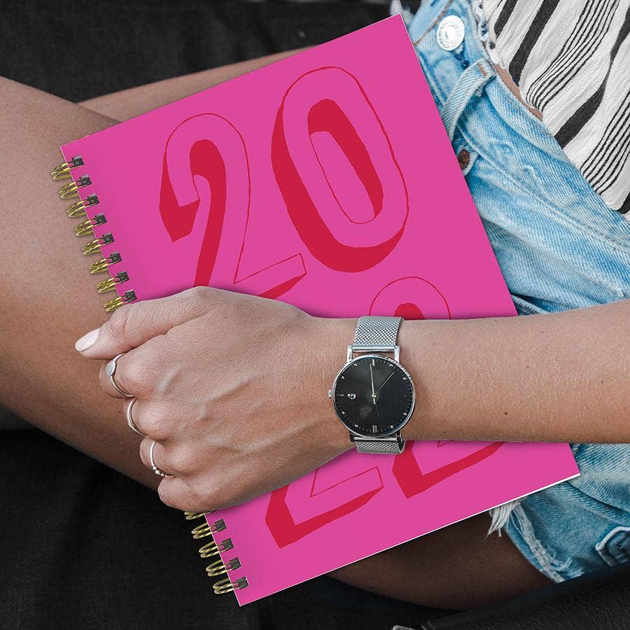 TF Publishing - Paper Goods - Just Pink Medium Weekly Monthly Planner + Coordinating Planning Stickers