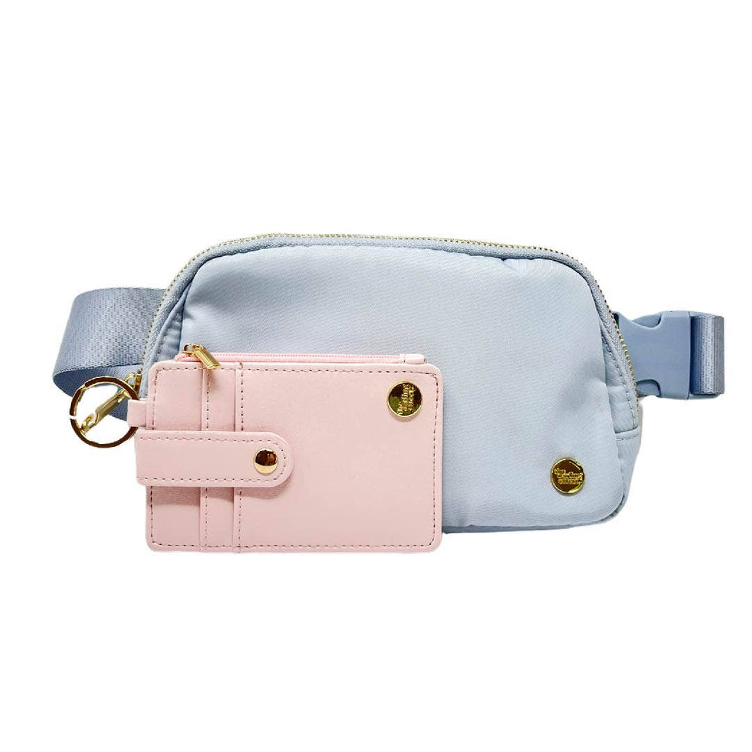 The Darling Effect - All You Need Belt Bag + Wallet - Misty Blue