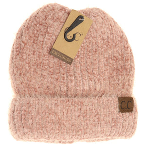 Fuzzy Chenille Two-Tone CC Beanie