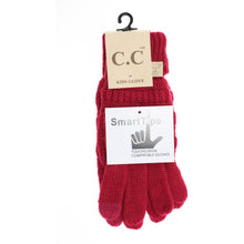 Load image into Gallery viewer, Kids Solid Cable Knit Gloves
