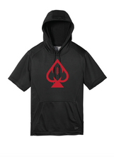 Load image into Gallery viewer, QB ACE New Era Performance Terry Short Sleeve Hoodie
