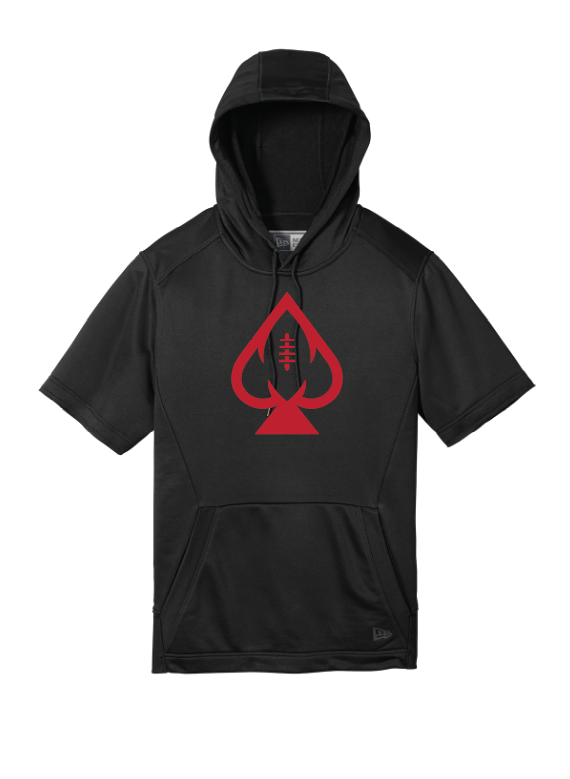 QB ACE New Era Performance Terry Short Sleeve Hoodie