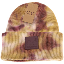 Load image into Gallery viewer, Tie-Dye Beanie with Rubber Patch
