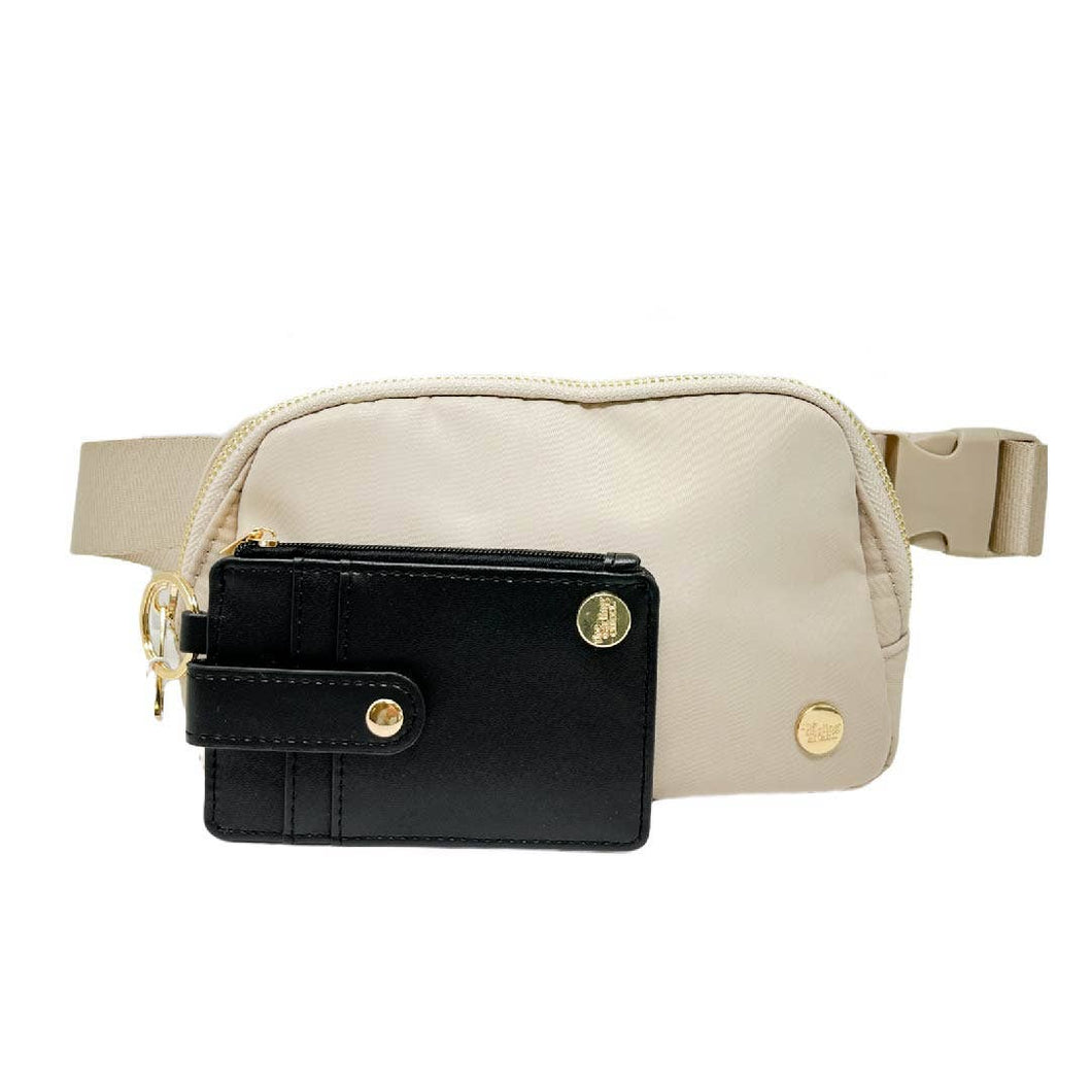 The Darling Effect - All You Need Belt Bag + Wallet - Natural Beige