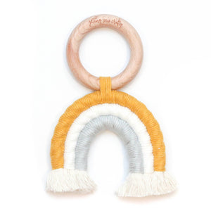 Getting Sew Crafty - Macrame Rainbow Teether