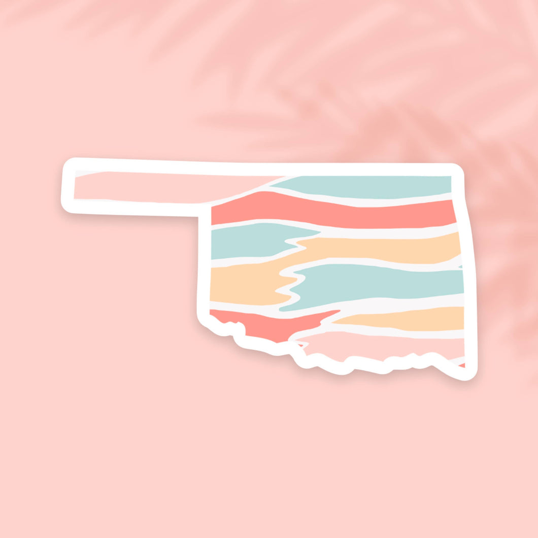 The State Stickers - Oklahoma Summer Days State Sticker