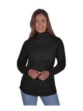 Load image into Gallery viewer, WOMEN&#39;S PRINTED NEWBURY ASYMMETRICAL SNAP SWEATSHIRT
