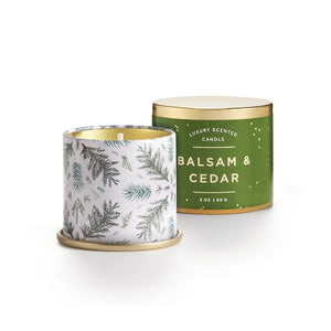 Balsam & Cedar Demi Tin Candle