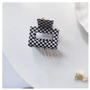 Hair Claw - BLACK CHECK