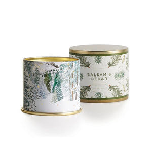 Balsam & Cedar Large Tin Candle