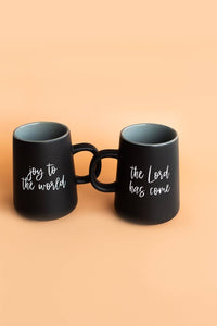 Joy to the world, the Lord has come mug - Black