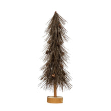 Load image into Gallery viewer, 6&quot; Round x 20-3/4&quot;H Plastic Tree with Wood Base
